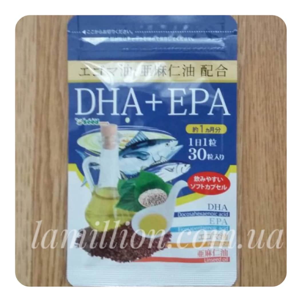 DHA и EPA с маслом периллы и с льняным маслом