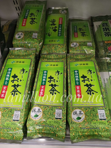 Чай японский зеленый листовой Генмайча