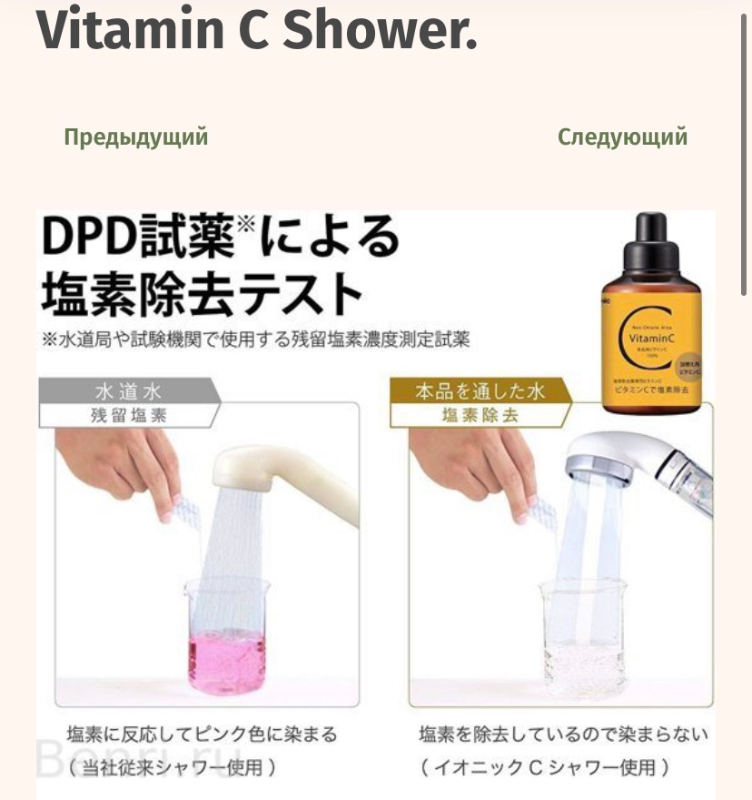 Ионизирующий душ с витамином С